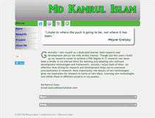 Tablet Screenshot of mdkamrul.com